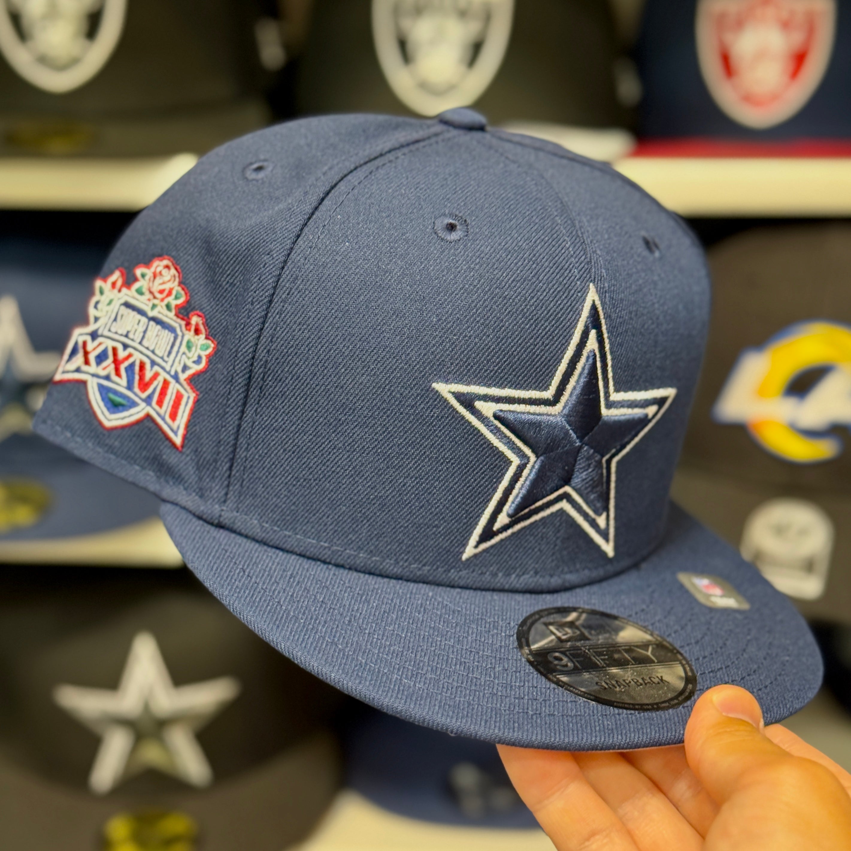 New Era Dallas Cowboys 'Super Bowl' Navy 9FIFTY Snapback - Product Image