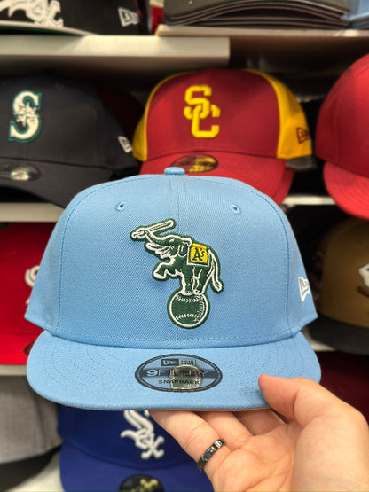 Oakland Athletics MLB Snapback | New Era 9FIFTY Adjustable Snap | Light Blue