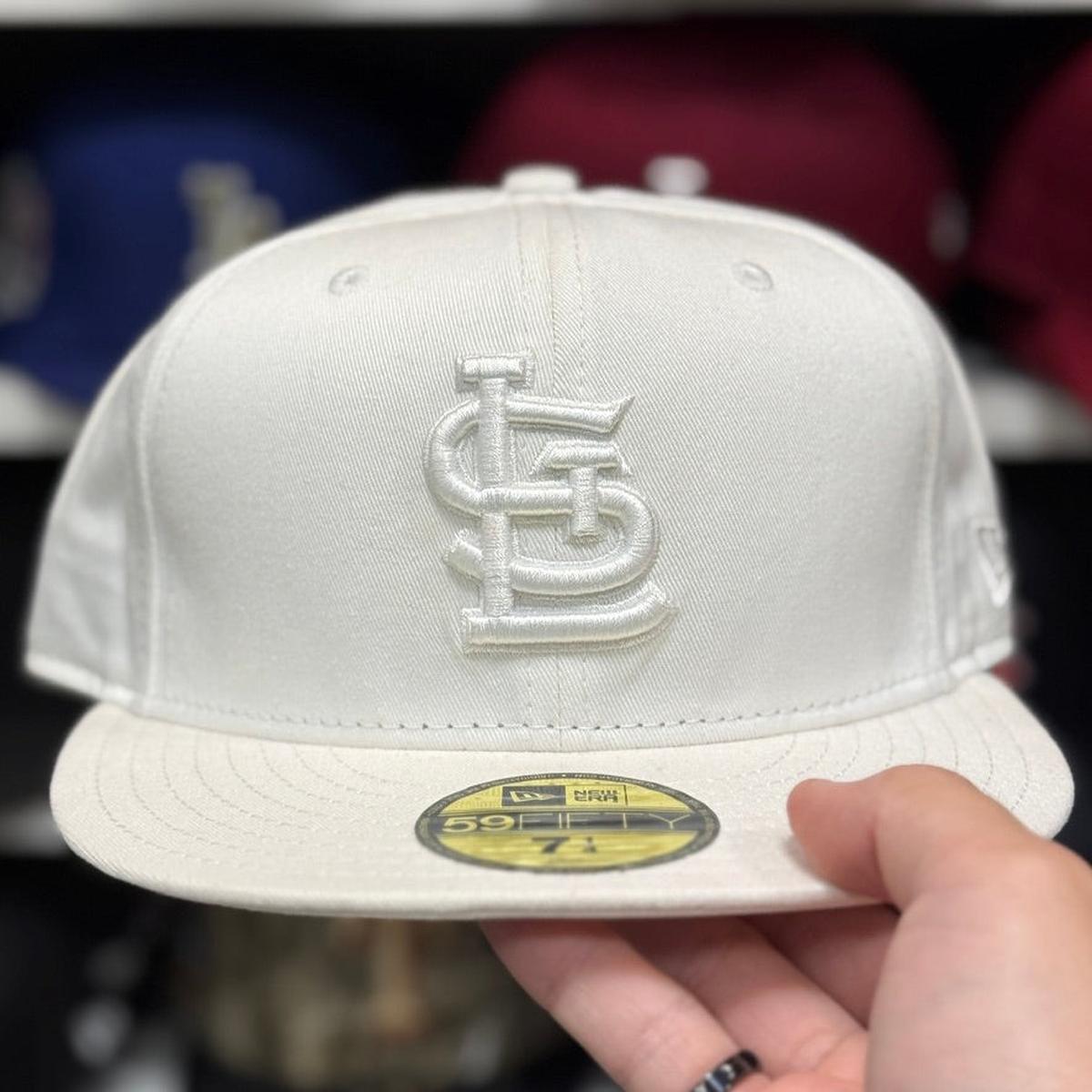 New Era St. Louis Cardinals All White 59FIFTY Fitted Hat - Product Image