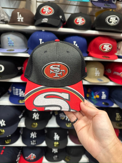 San Francisco 49ers NFL Dry-Fit | New Era 9FORTY Adjustable Ball Cap | Black/Red