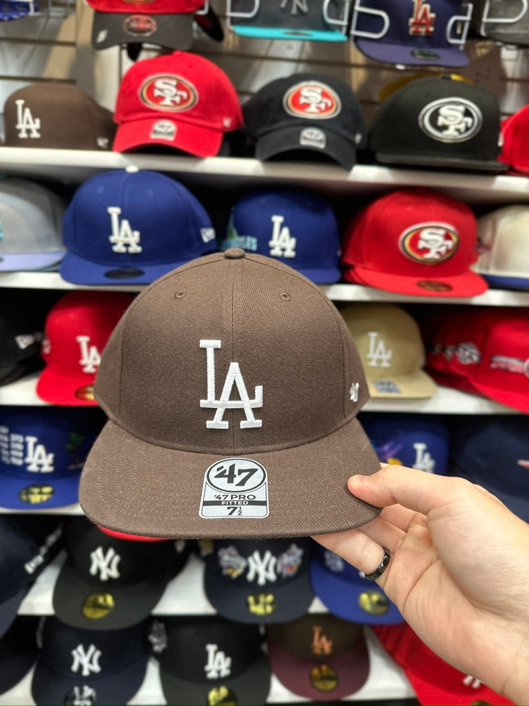 LA Dodgers MLB Snapback | '47 Brand Captain Adjustable Cap | Brown