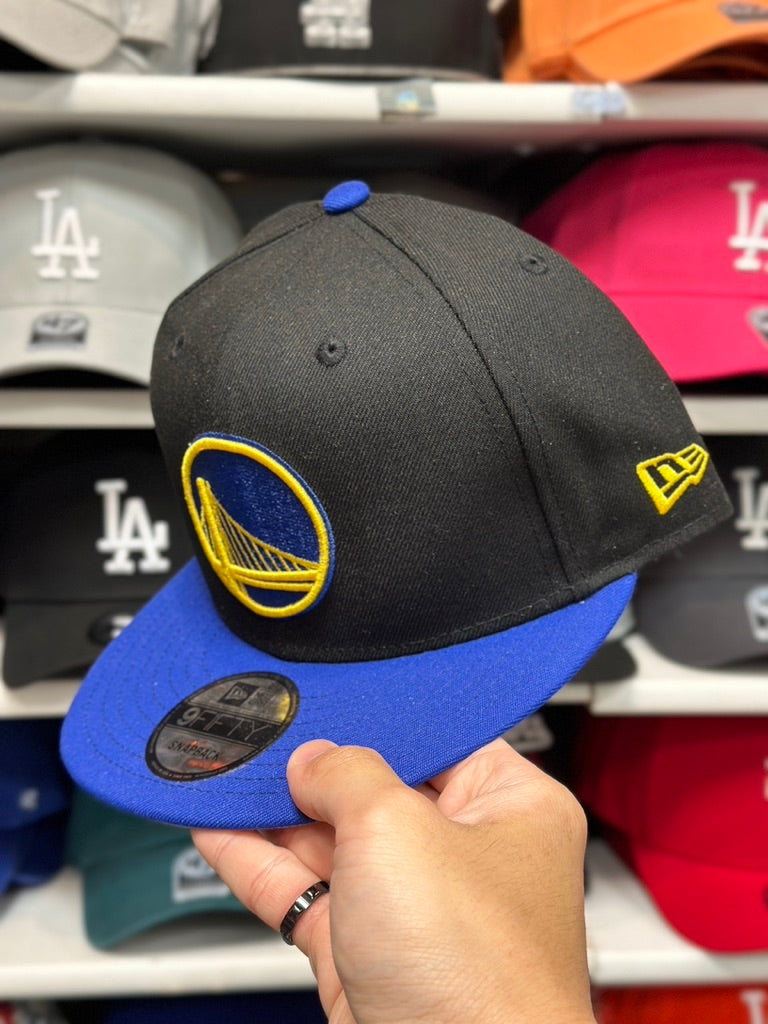 Golden State Warriors NBA Snapback | New Era 9FIFTY Adjustable Snap | Black/Blue