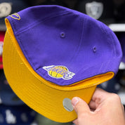 Los Angeles Lakers 'Swingman Mesh' Multicolor Reebok Fitted Hat - Product Image