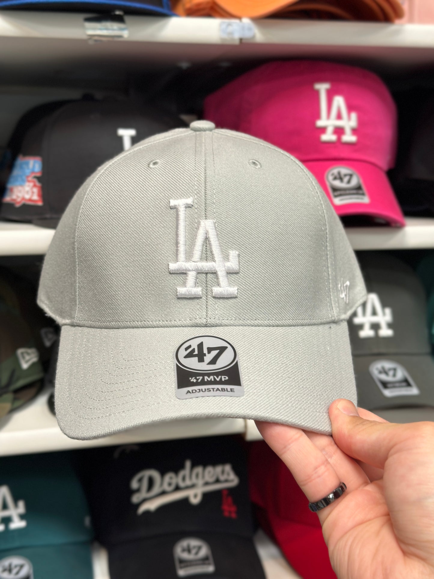 LA Dodgers MLB Ball Cap | '47 Brand MVP Adjustable Curve Cap | Color Options