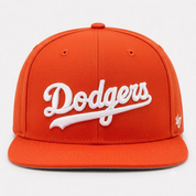 Los Angeles Dodgers Script '47 Brand Captain Adjustable Snapback - Orange - Product Image