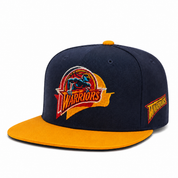 Golden State Warriors 'Retro Logo' Blue/Yellow Mitchell & Ness Snapback - Product Image