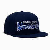 Golden State Warriors 'Script Logo' Black Mitchell & Ness Snapback