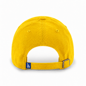 Los Angeles Dodgers '47 Brand Clean Up Adjustable Dad Cap - Pollen Yellow - Product Image