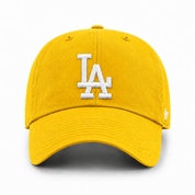 Los Angeles Dodgers '47 Brand Clean Up Adjustable Dad Cap - Pollen Yellow - Product Image