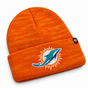 Miami Dolphins '47 Brand Brain Freeze Cuff Knit Beanie - Orange - Product Image
