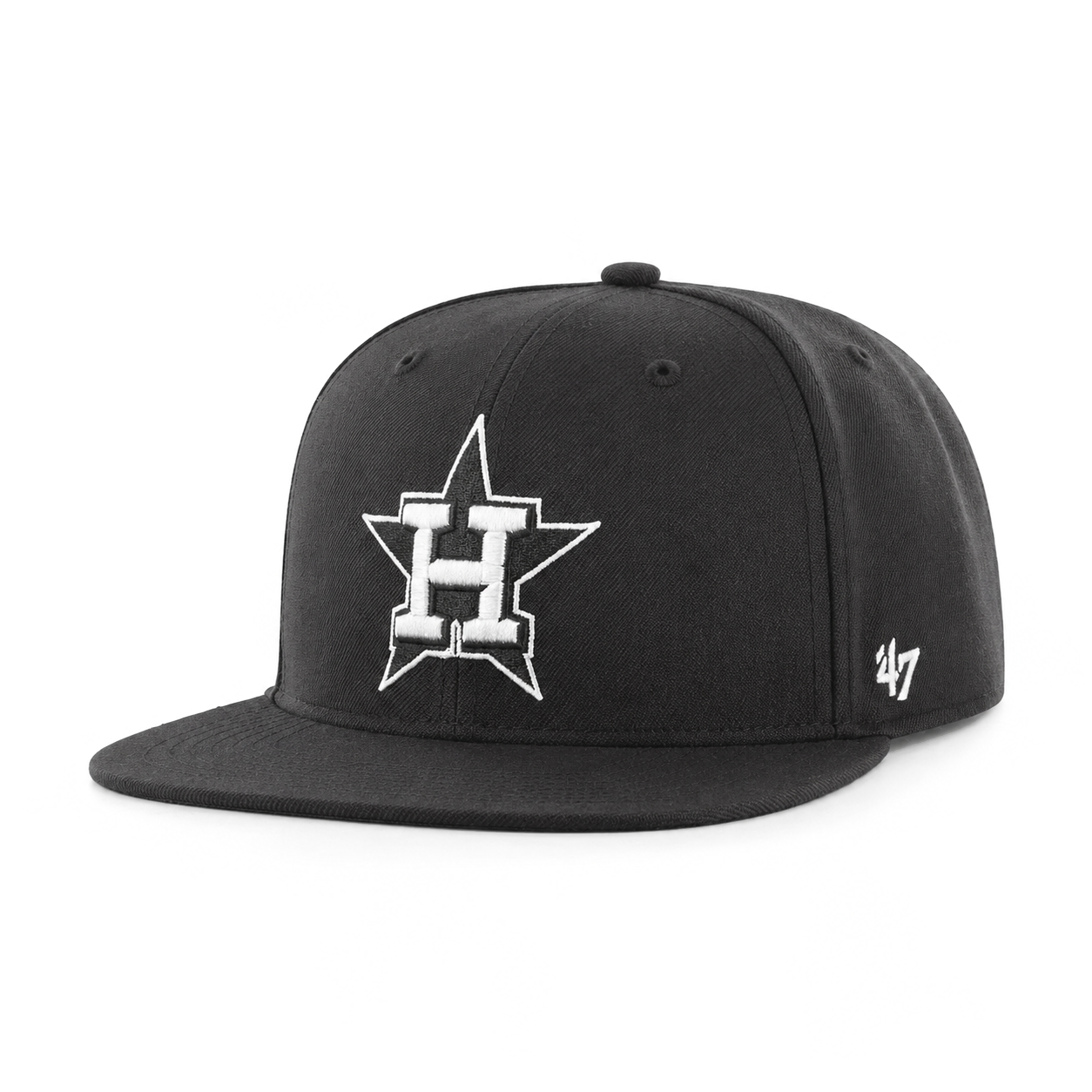 Houston Astros '47 Brand Captain Adjustable Snapback - Black - Product Image