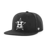 Houston Astros '47 Brand Captain Adjustable Snapback - Black