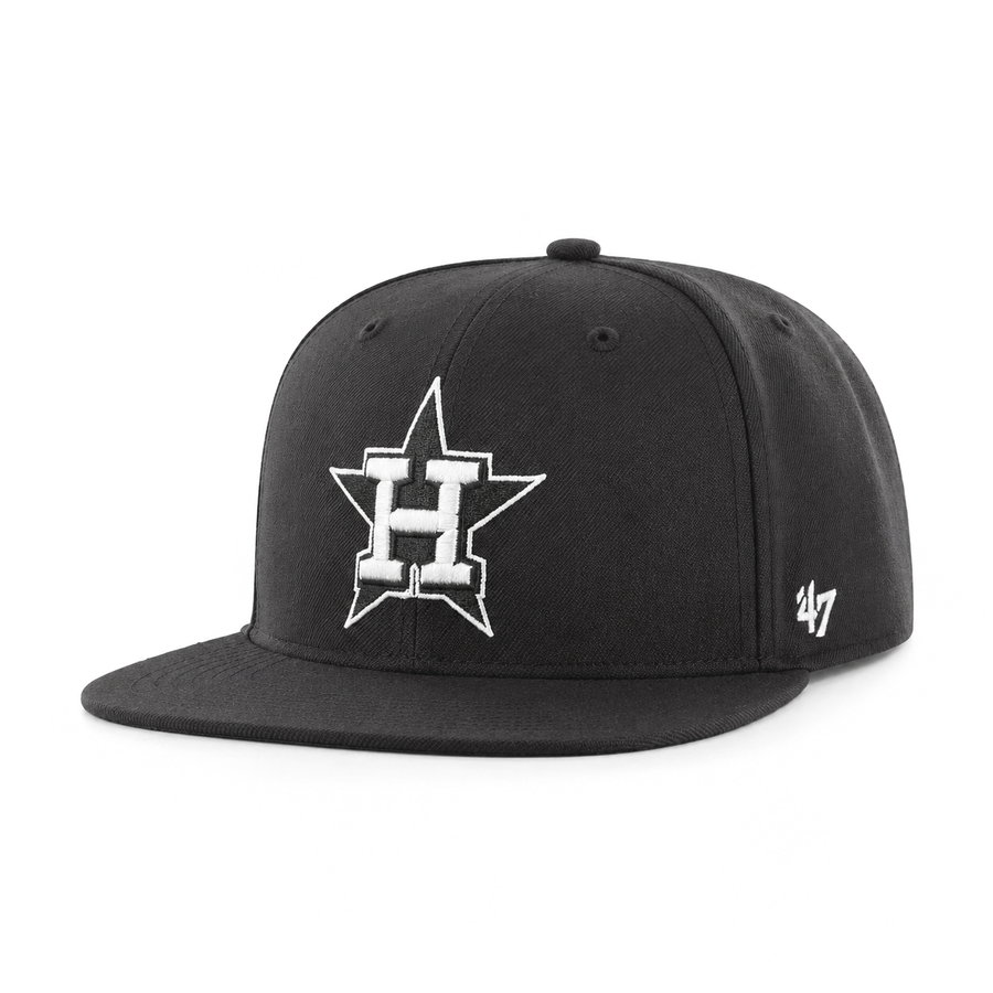 Houston Astros '47 Brand Captain Adjustable Snapback - Black - Product Image