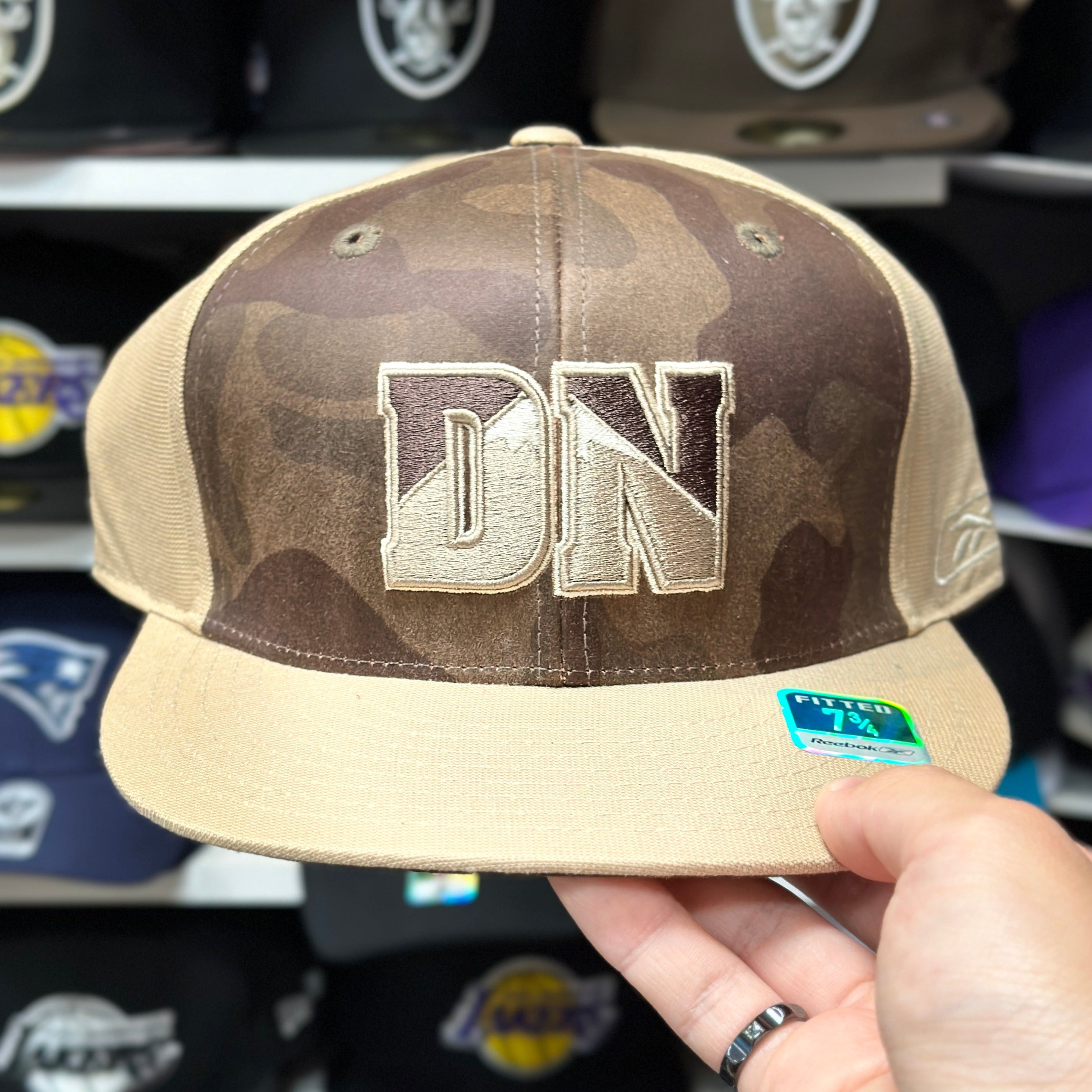 Denver Nuggets Reebok Fitted Hat | Tan/Brown - Product Image