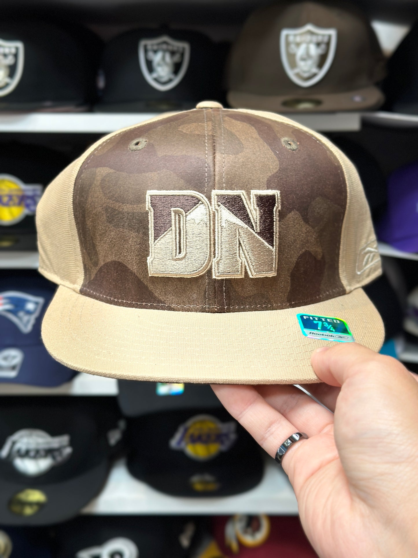 Denver Nuggets NBA Fitted Hat | Vintage Reebok | Tan/Brown | Multiple Sizes