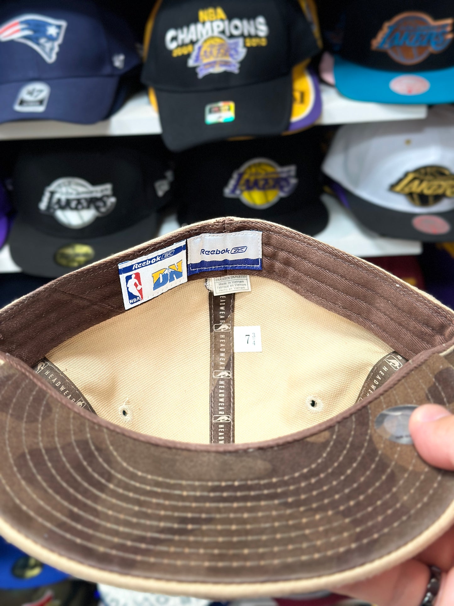 Denver Nuggets NBA Fitted Hat | Vintage Reebok | Tan/Brown | Multiple Sizes