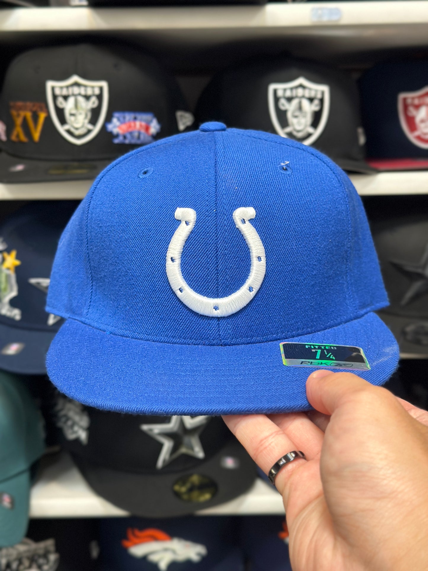 Indianapolis Colts NFL Fitted Hat | Vintage Reebok | Blue | Size 7 1/4