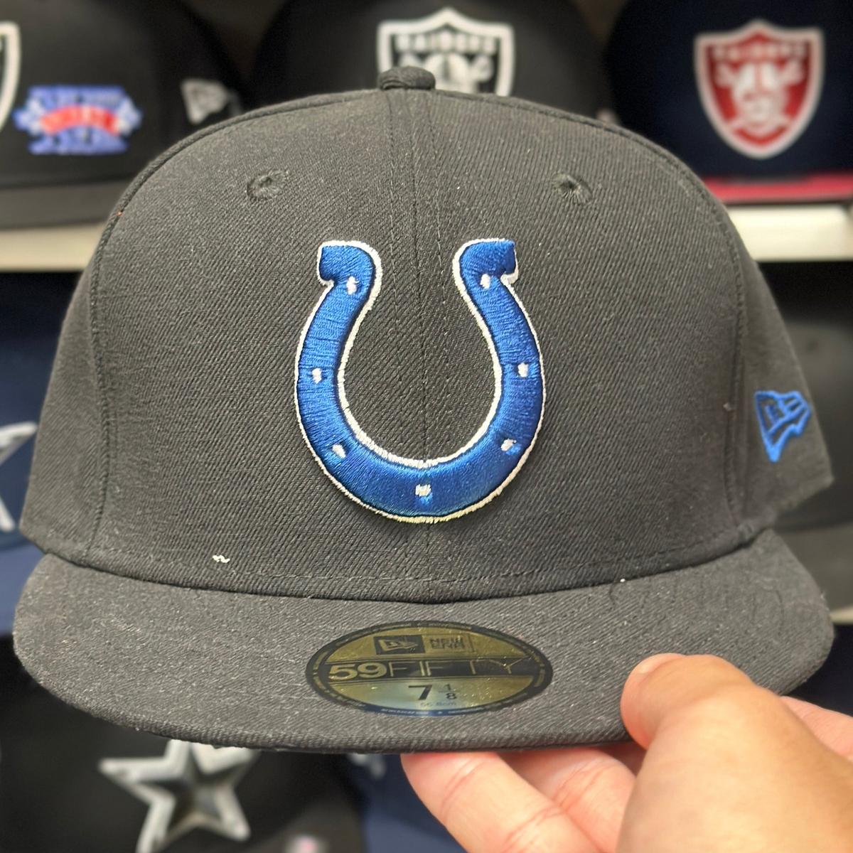 New Era Indianapolis Colts Black 59FIFTY Fitted Hat - Product Image