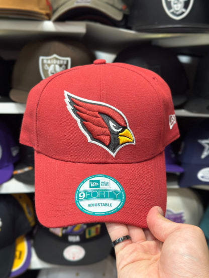 Arizona Cardinals NFL Ball Cap | New Era 9FORTY Adjustable Velcro Strap | Red