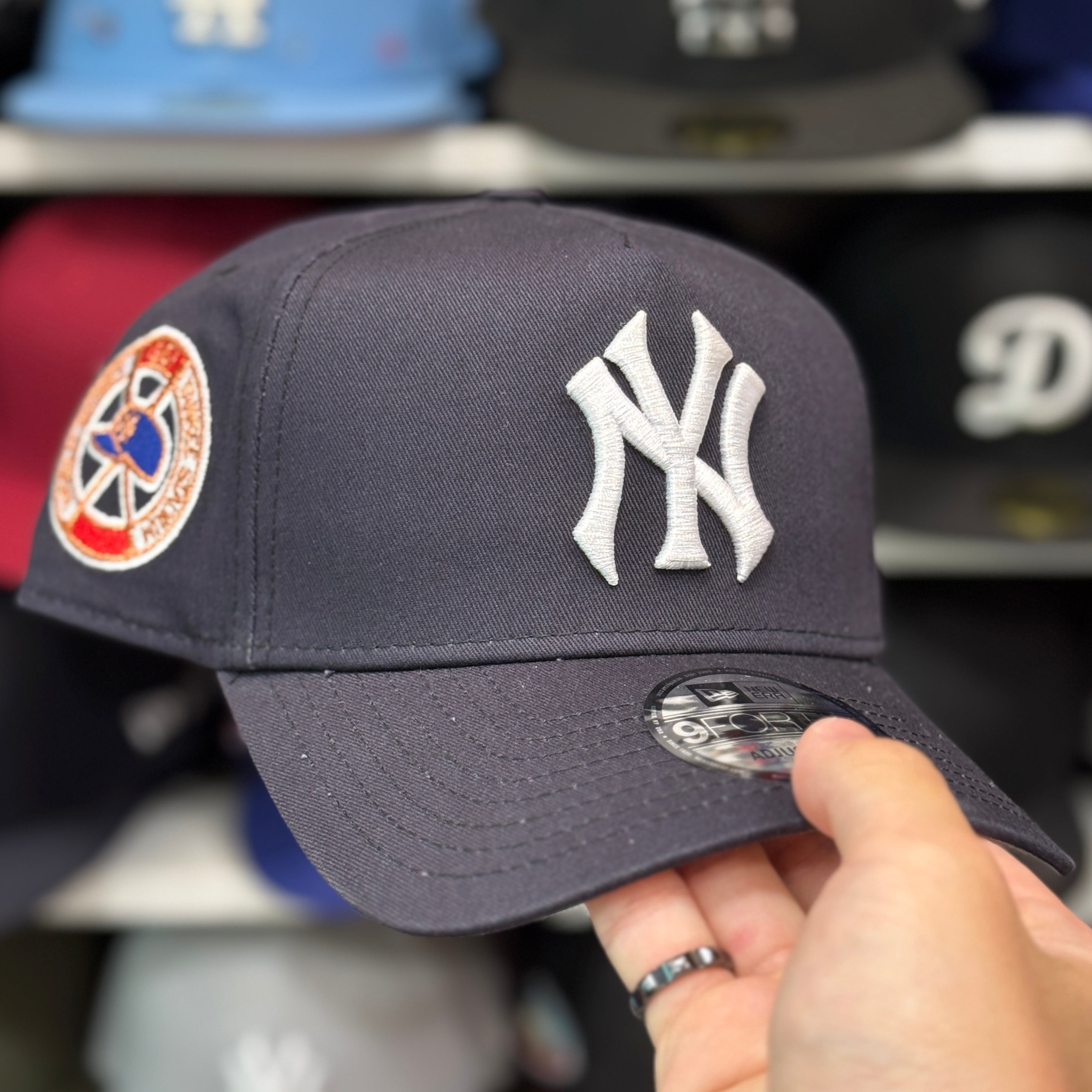 New Era New York Yankees '1961 Yankees Stadium' A-Frame Navy 9FORTY Snapback - Product Image