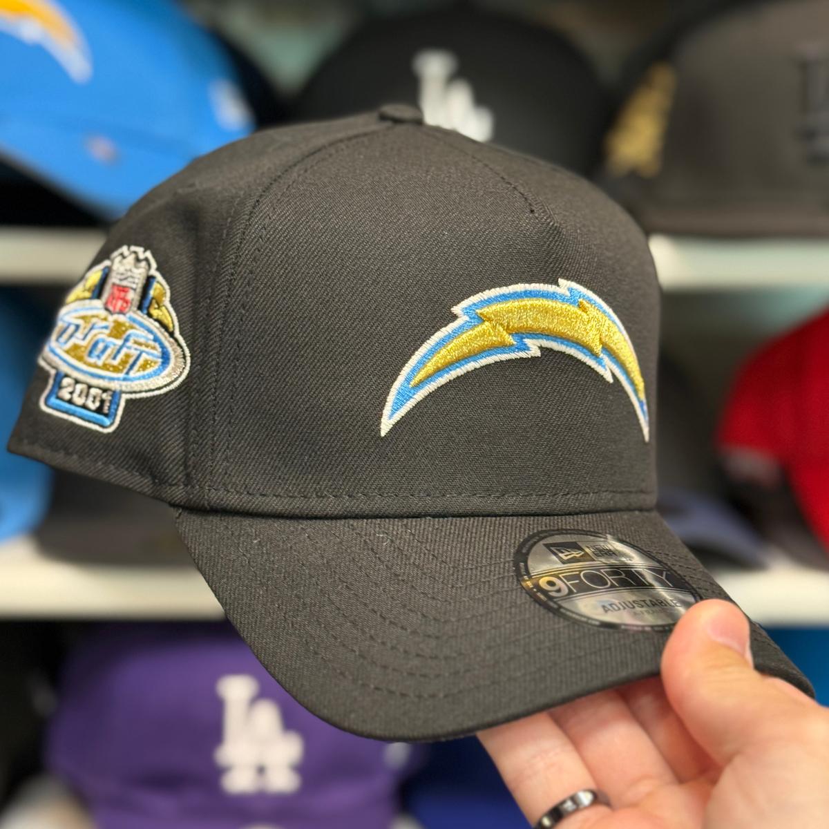 New Era Los Angeles Chargers '2001 Draft' A-Frame Electric Blue 9FORTY Snapback - Product Image