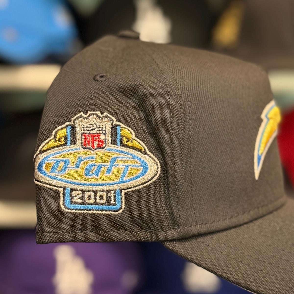 New Era Los Angeles Chargers '2001 Draft' A-Frame Electric Blue 9FORTY Snapback - Product Image