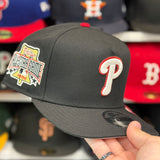 New Era Philadelphia Phillies 'All Star Game' A-Frame Black/Red Chrome 9FIFTY Snapback | Glow in the Dark