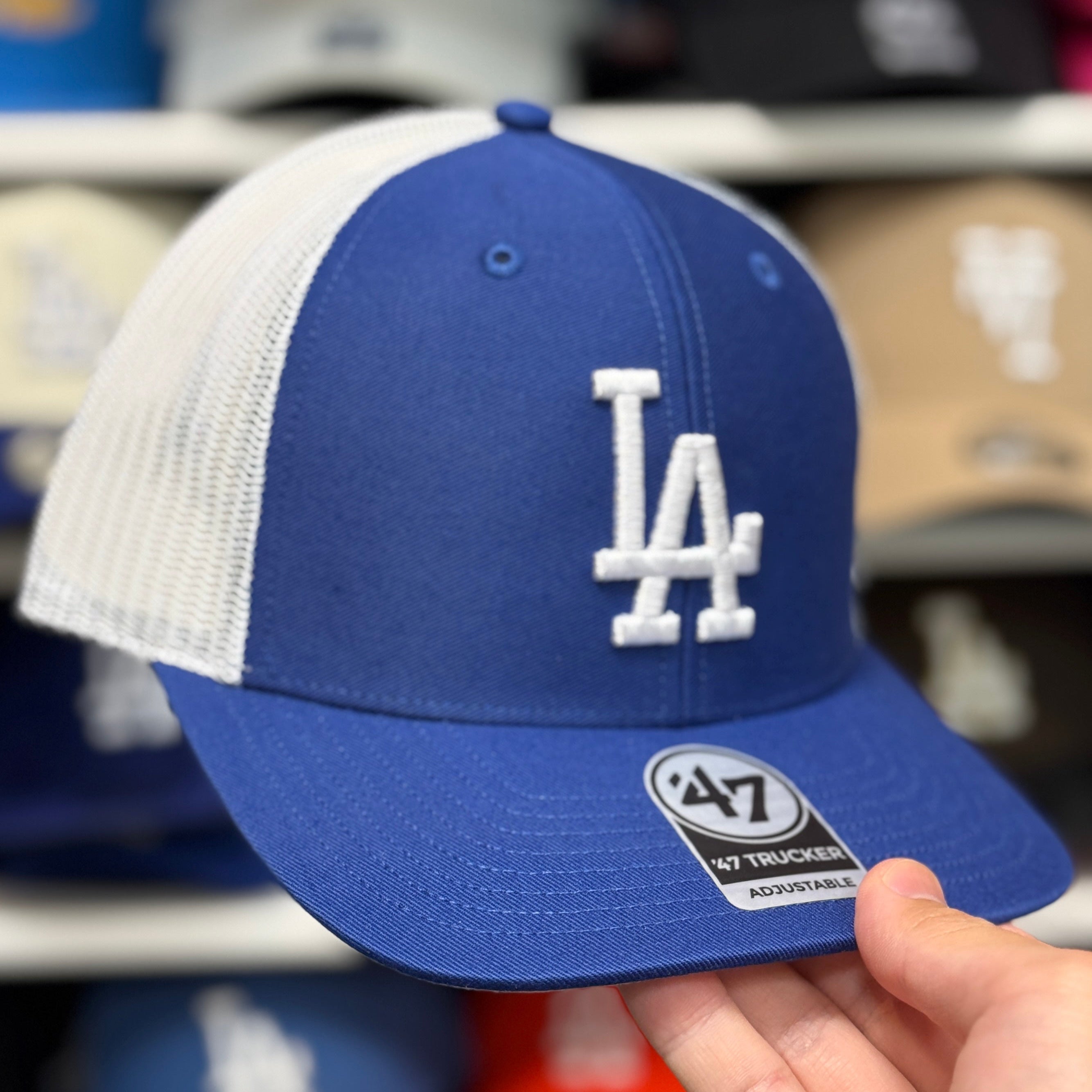 White '47 Brand Trucker Snapback - Product Image