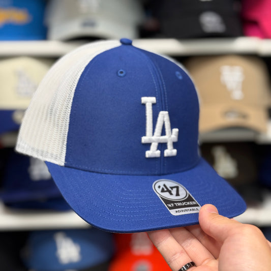 LA Dodgers Trucker Snapback '47 Brand Blue/White