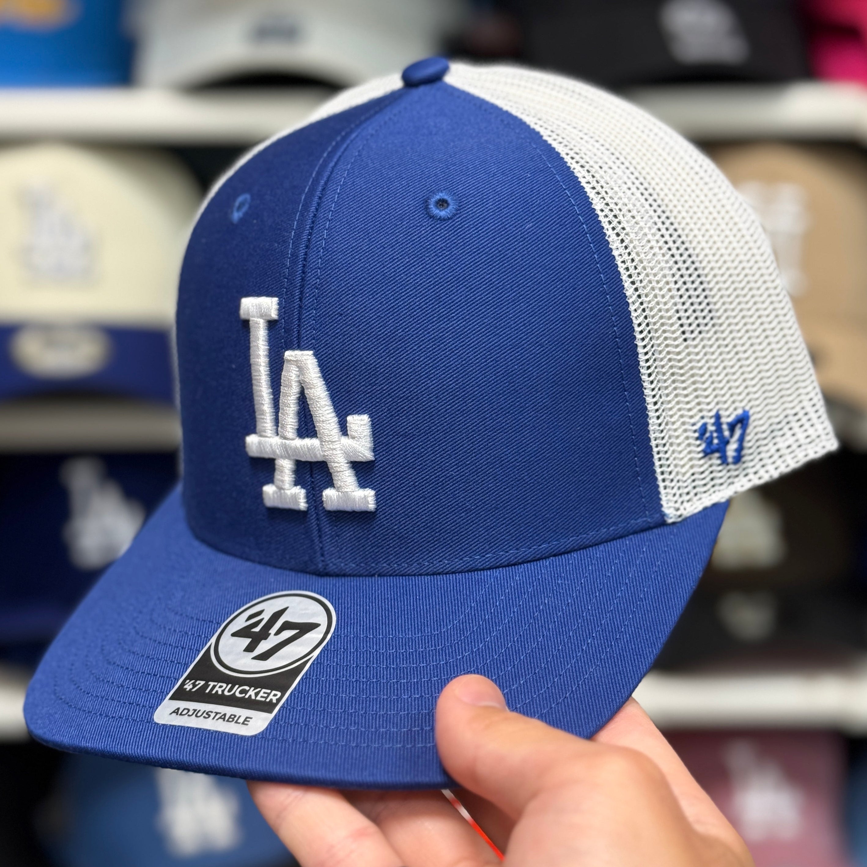 White '47 Brand Trucker Snapback - Product Image