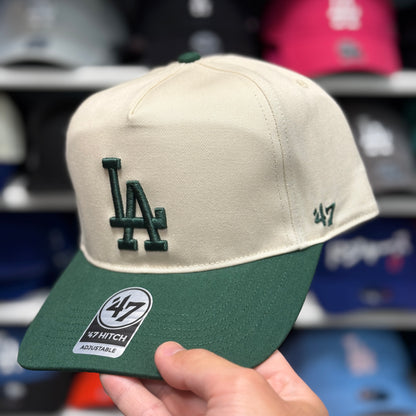 Los Angeles Dodgers A-Frame '47 Brand Snapback Creme/Green