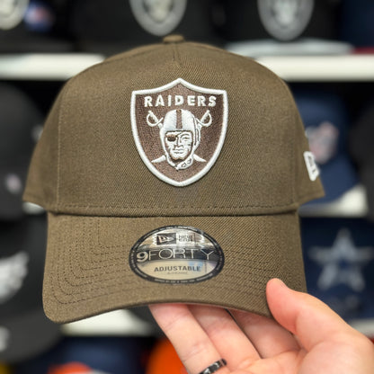 New Era Las Vegas Raiders A-Frame 9FORTY Snapback Brown
