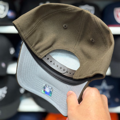 New Era Las Vegas Raiders A-Frame 9FORTY Snapback Brown