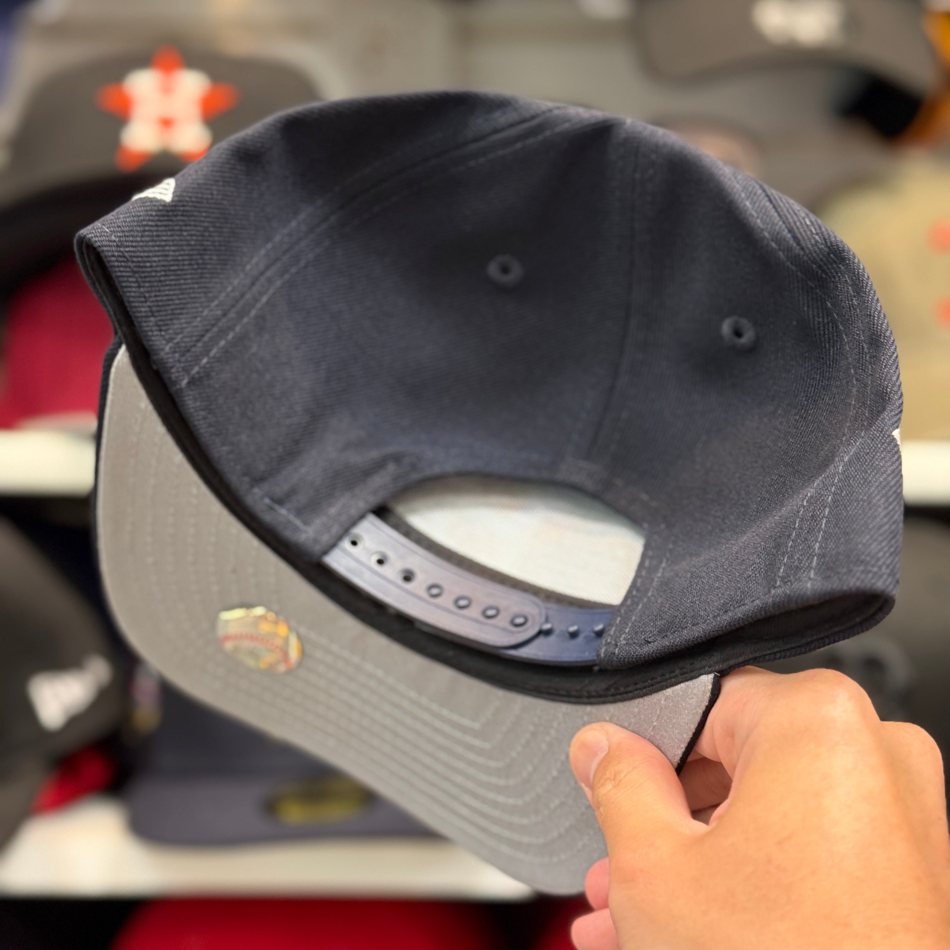 New Era Houston Astros 'World Series' A-Frame Navy 9FIFTY Snapback - Product Image