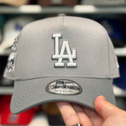 New Era Los Angeles Dodgers '40th Anniversary' A-Frame Silver/Grey 9FORTY Snapback - Product Image