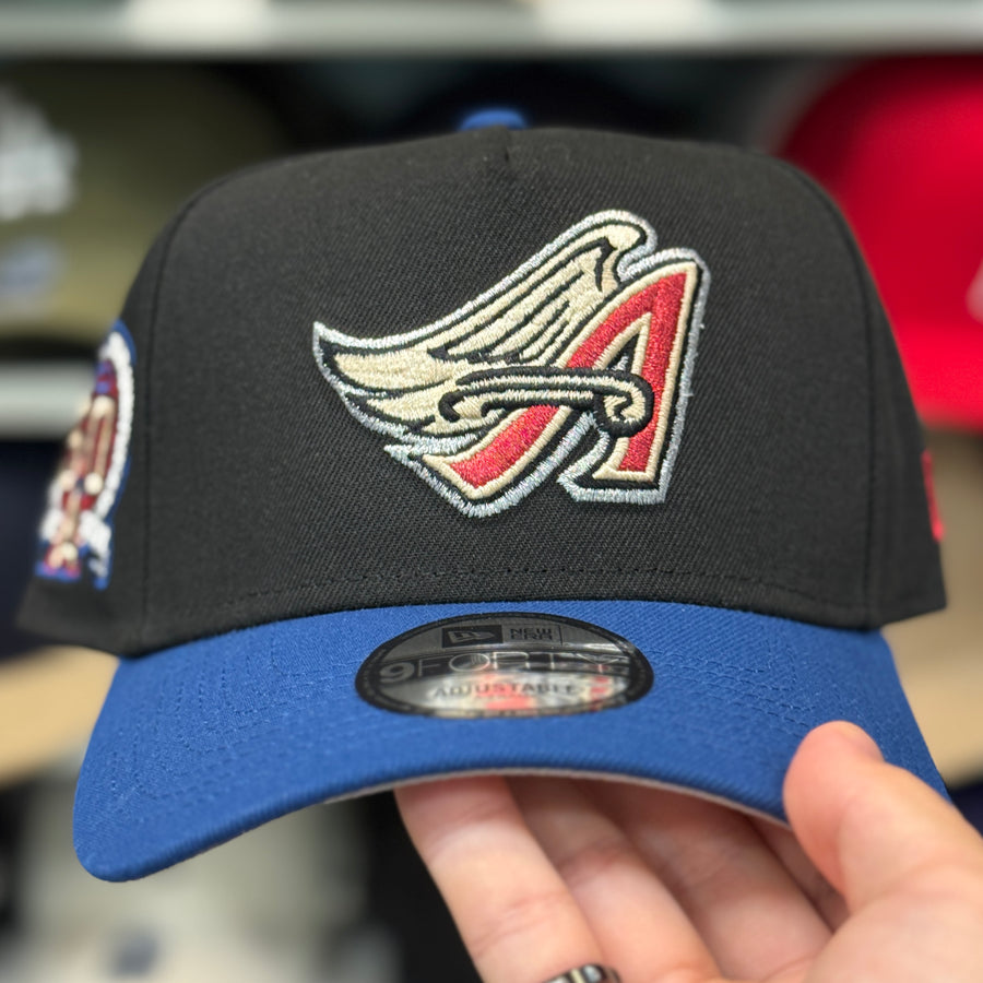 New Era Los Angeles Angels '50th Anniversary' A-Frame Black/Blue 9FORTY Snapback - Product Image