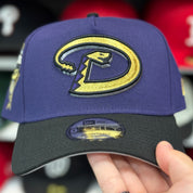 New Era Arizona Diamondbacks Upside Down Logo '1998 Inaugural Season' A-Frame Purple/Black 9FORTY Snapback - Product Image