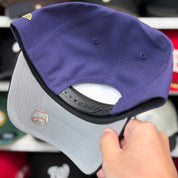 New Era Arizona Diamondbacks Upside Down Logo '1998 Inaugural Season' A-Frame Purple/Black 9FORTY Snapback - Product Image