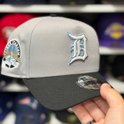 New Era Detroit Tigers 'Tiger Stadium' A-Frame Silver/Grey 9FORTY Snapback - Product Image