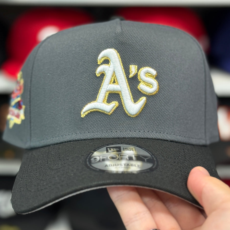New Era Oakland Athletics '1999 Battle of the Bay' A-Frame Grey/Black 9FORTY Snapback - Product Image