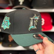 New Era Florida Marlins '30th Anniversary' A-Frame Black/Green 9FORTY Snapback - Product Image