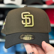 New Era San Diego Padres '40th Anniversary' A-Frame Brown/Black 9FORTY Snapback - Product Image