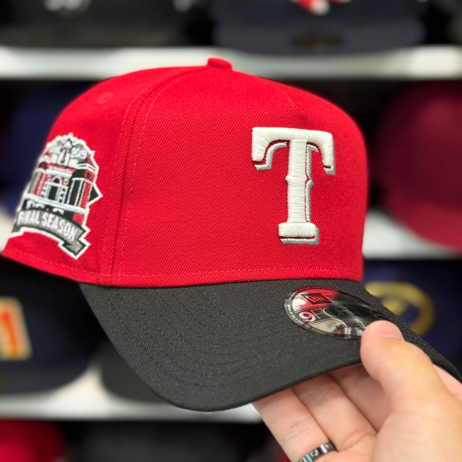 New Era Texas Rangers 'Final Season' A-Frame Red/Black 9FORTY Snapback - Product Image