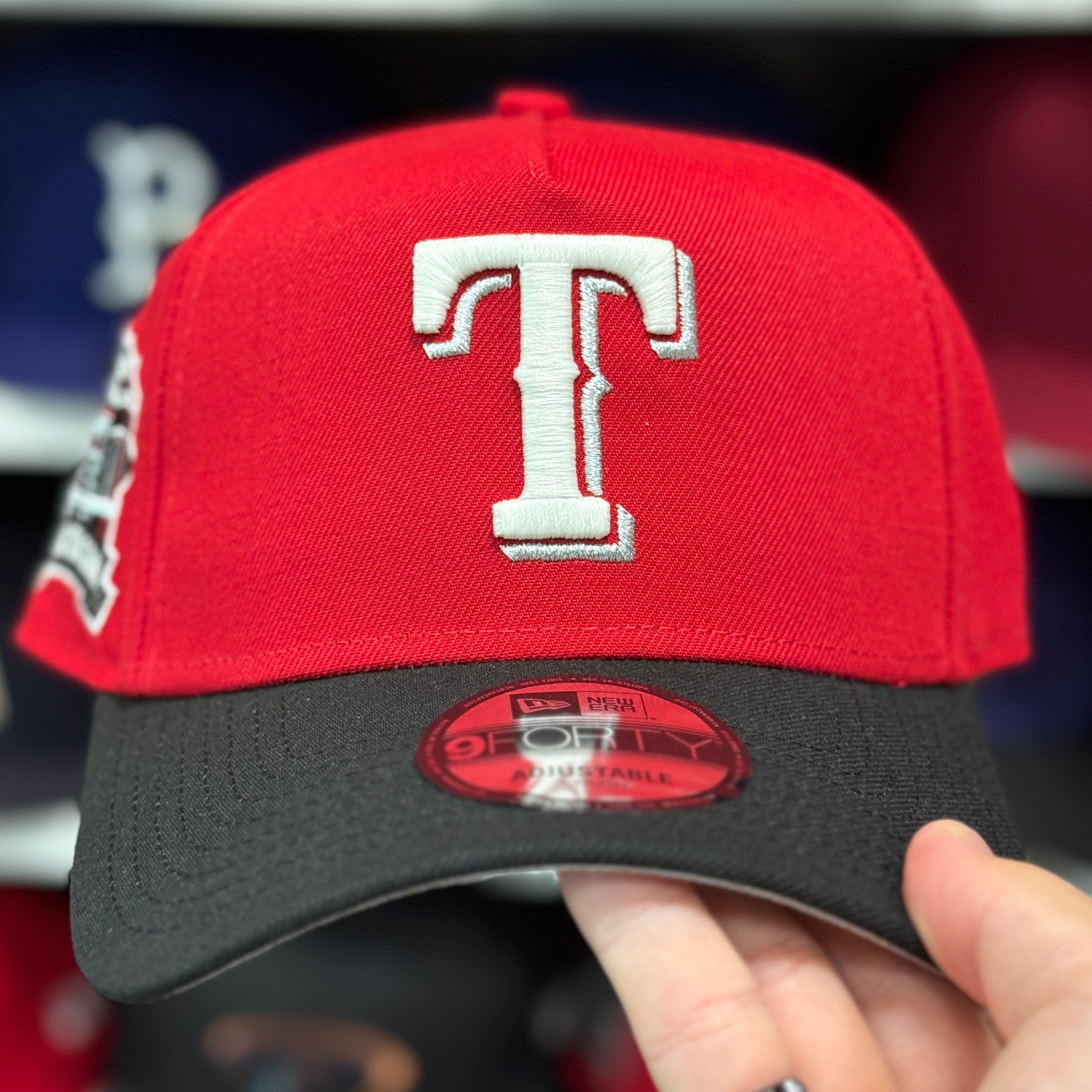 New Era Texas Rangers 'Final Season' A-Frame Red/Black 9FORTY Snapback - Product Image