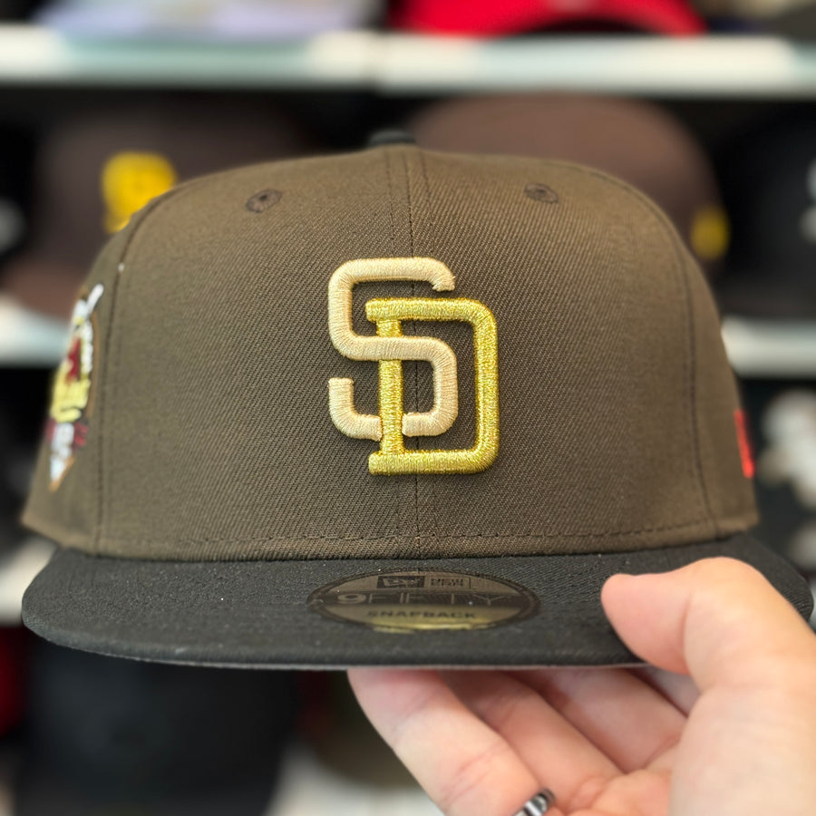 New Era San Diego Padres '40th Anniversary' Brown/Black 9FIFTY Snapback - Product Image