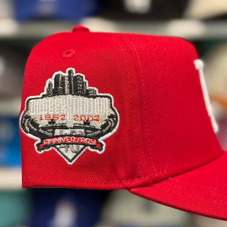 New Era Los Angeles Dodgers '40th Anniversary' A-Frame Red 9FORTY Snapback - Product Image
