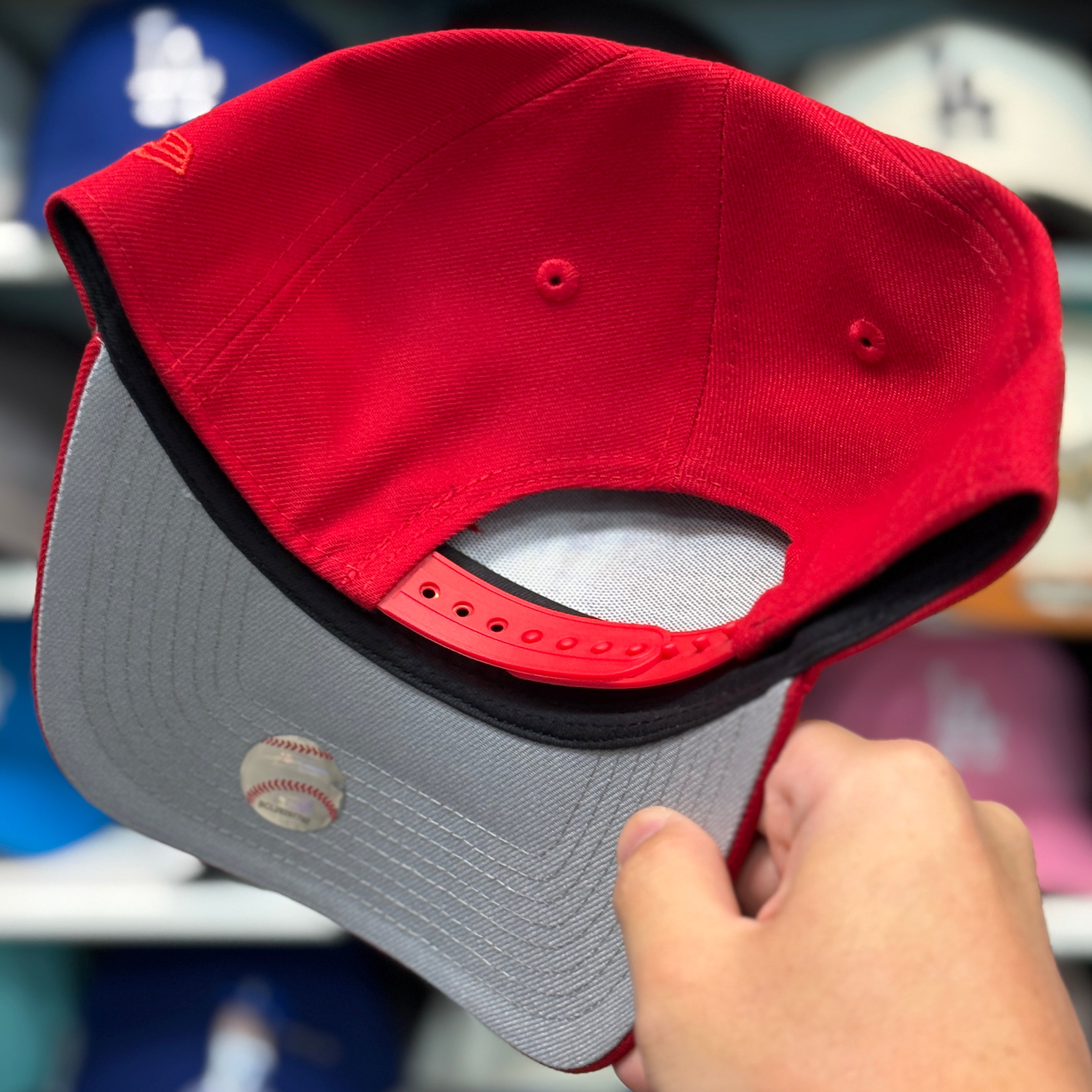 New Era Los Angeles Dodgers '40th Anniversary' A-Frame Red 9FORTY Snapback - Product Image