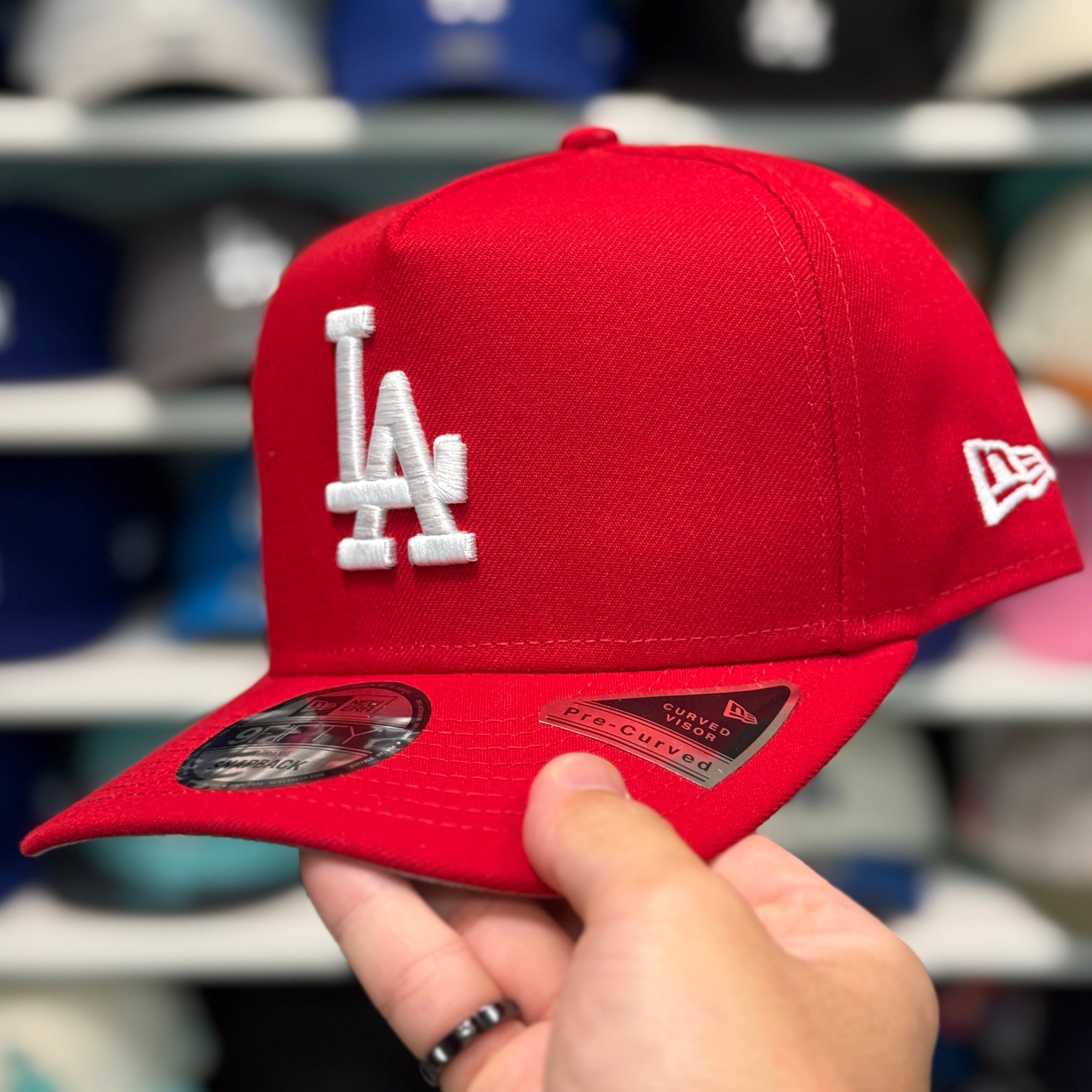 New Era Los Angeles Dodgers A-Frame Red 9FIFTY Snapback - Product Image