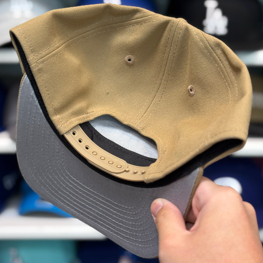 New Era Los Angeles Dodgers A-Frame Tan 9FIFTY Snapback - Product Image