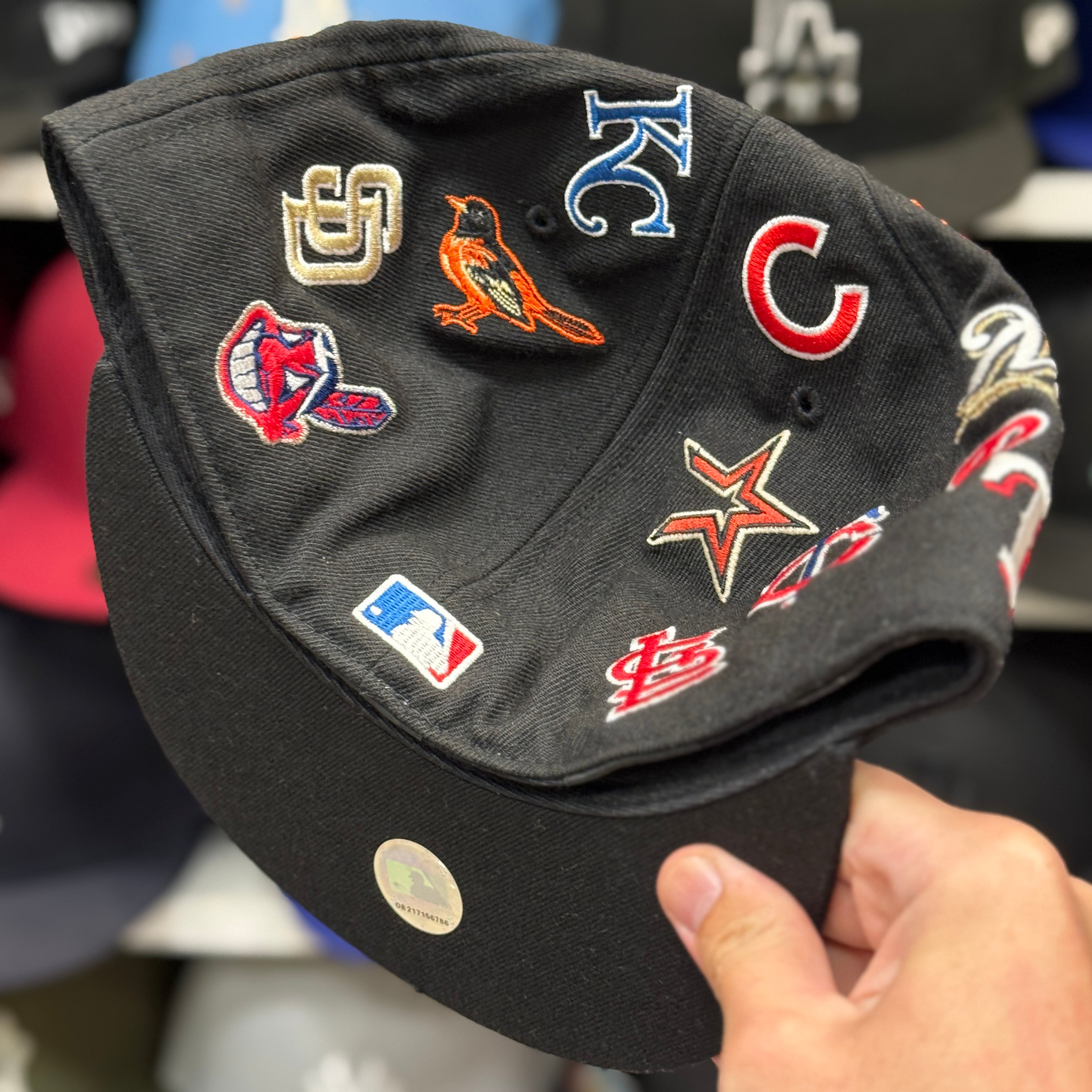New Era MLB 'All Over' Black 59FIFTY Fitted Hat - Product Image